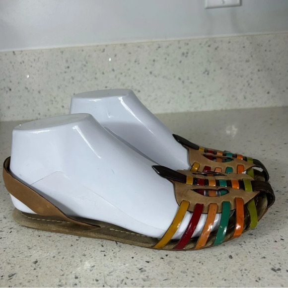 Prada Authentic Huaraches Multicolor Slingback Sandal - Picture 2 of 10